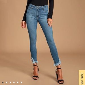 Just Black Denim Fringe Jeans